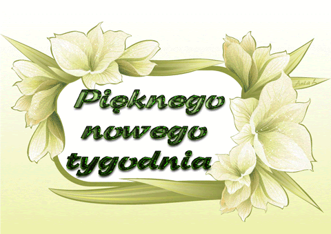 Poruszający się napis pięknego tygodnia